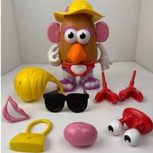 Mrs Potato Head Figure w Accessories Hat Glasses Purse 8" Hasbro Toy